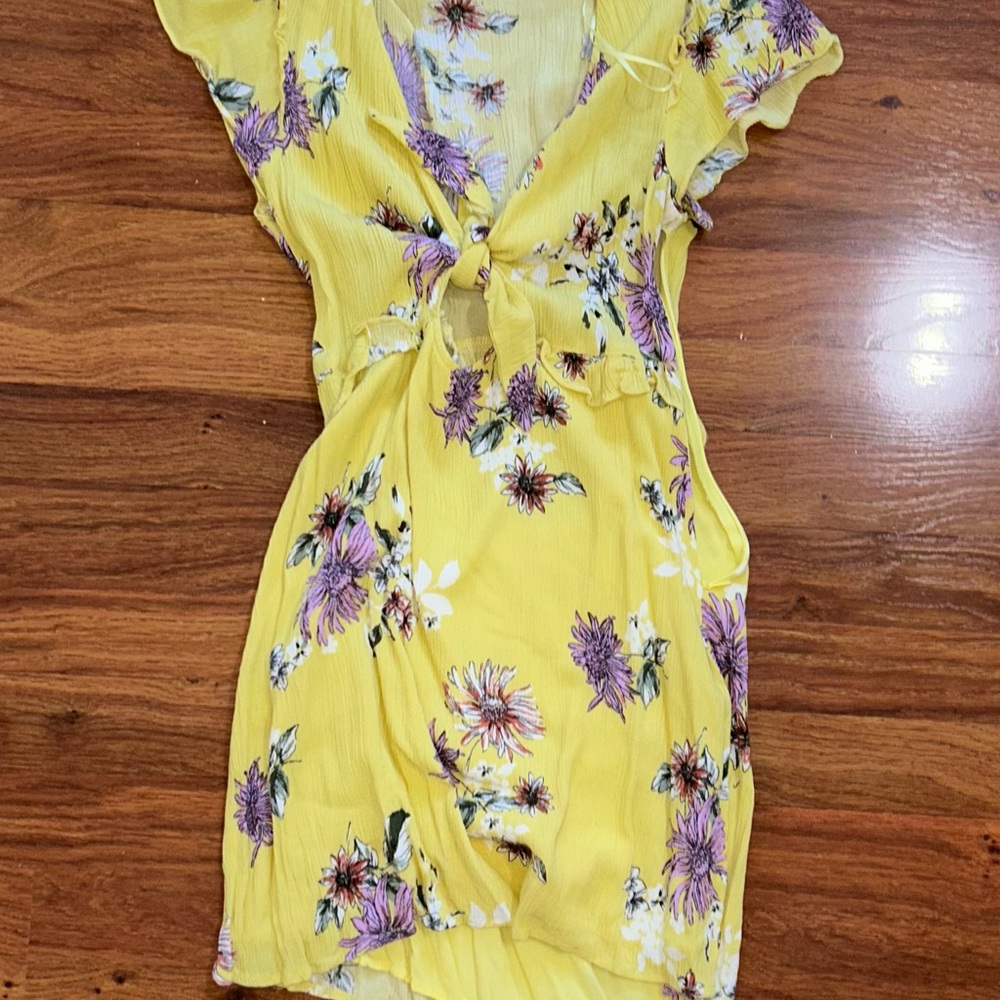 Yellow Floral Dress